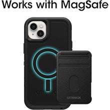 Load image into Gallery viewer, OtterBox iPhone 14 Plus Defender Series XT Case - Black, screenless, Rugged, Snaps to MagSafe, Lanyard Attachment
