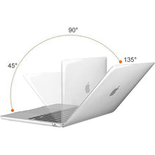 Load image into Gallery viewer, MOSISO Compatible with MacBook Air 13 inch Case 2025 2024 2023 2022 Release M3 A3113 M2 A2681 Touch ID, Protective Plastic Hard Shell Cover Compatible with MacBook Air 13.6 inch Case, Crystal Clear
