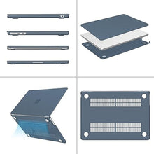 Load image into Gallery viewer, MOSISO Compatible with MacBook Air 13 inch Case 2025 2024 2023 2022 M3 A3113 M2 A2681, Plastic Hard Case&amp;Keyboard Cover&amp;Screen Film&amp;Pouch Compatible with MacBook Air 13.6 inch Case, Steel Blue
