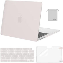 Load image into Gallery viewer, MOSISO Compatible with MacBook Air 13 inch Case 2025 2024 2023 2022 M3 A3113 M2 A2681, Plastic Hard Case&amp;Keyboard Cover&amp;Screen Film&amp;Pouch Compatible with MacBook Air 13.6 inch Case, Stone Gray
