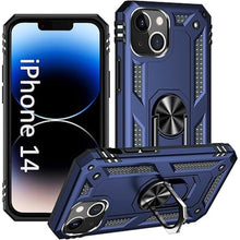 Load image into Gallery viewer, ADDIT Case for iPhone 14 Phone Case iPhone 14 Case, with Stand Ring, Support Magnet Car Mount, Military Grade, Heavy Duty, for iPhone 14 Case Blue

