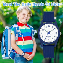 Load image into Gallery viewer, Kids Analog Watches for Girls Boys Watches with Soft Band Learning Time 50M Waterproof Children Watch Easy to Read for Ages 4-12 Kids Gift
