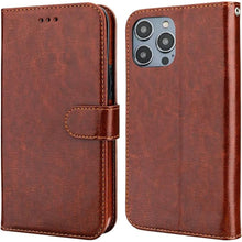 Load image into Gallery viewer, Bocasal Detachable Wallet Case for iPhone 14 Pro Max RFID Blocking Card Slots Holder Premium PU Leather Magnetic Kickstand Shockproof Wrist Strap Removable Flip Protective Cover 5G 6.7 inch (Brown)
