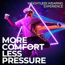 Load image into Gallery viewer, DESTEK QH1 Face No-Pressure Free Head Strap Compatible with Meta/Oculus Quest 2 Accessories - Includes Retractable Headphones, Workout Headstrap for Comfort Play
