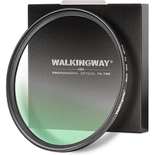 Load image into Gallery viewer, Walking Way 1/4 Black Pro Mist Diffusion Filter 49mm Soft Focus Lens Filter Circular Diffuser Filter Soft Glow Dream Cinematic Dreamy Hazy Diffuser for Portrait/Vlog/Photography/Video
