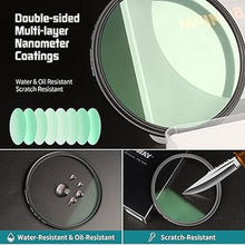 Load image into Gallery viewer, Walking Way 1/4 Black Pro Mist Diffusion Filter 49mm Soft Focus Lens Filter Circular Diffuser Filter Soft Glow Dream Cinematic Dreamy Hazy Diffuser for Portrait/Vlog/Photography/Video
