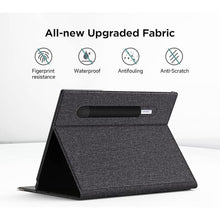 Load image into Gallery viewer, Ayotu Case for Remarkable 2 Paper Tablet 10.3&quot; 2020 Released, Fabric Folio Cover with Pen Pocket, Stable Stand Design, Black &amp; Light Cork (Exclusive Templates Provided)
