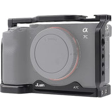 Load image into Gallery viewer, Foto4easy Cage for Sony Alpha A7C Cameras with Quick Release 1/4&quot; 3/8&quot; Screw and Cold Shoe Expansion Microphone Monitor Fill Light
