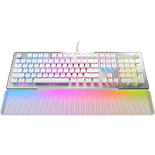 Load image into Gallery viewer, ROCCAT Vulcan II Max – Optical-Mechanical PC Gaming Keyboard with Customizable RGB Illuminated Keys and Palm Rest, Titan II Smooth Linear Switches, Aluminum Plate, 100M Keystroke Durability – White
