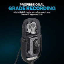 Load image into Gallery viewer, JLab JBuds Talk USB Gaming Streaming Microphone, White, USB-C Output, Cardiod, Omni, Stereo, Bi-Directional, 96k Sample Rate, Volume Control, Gain Control, and Quick Mute, 3.5mm AUX, Plug and Play
