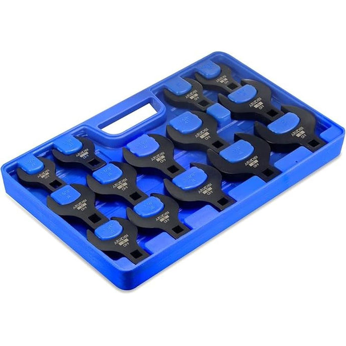 14-Piece Jumbo Crowfoot Wrench Set,1/2
