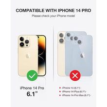 Load image into Gallery viewer, OCASE Compatible with iPhone 14 Pro Wallet Case, PU Leather Flip Case with Card Holders RFID Blocking Stand [Shockproof TPU Inner Shell] Phone Cover 6.1 Inch 2022?Purple?
