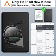 Load image into Gallery viewer, MoKo Case Fits 6" All-New Kindle (11th Generation-2024/2022 Release), Lightweight Shell Cover with Auto Wake/Sleep for Kindle 2024/2022 11th Gen e-Reader, Green Forest
