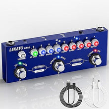 Load image into Gallery viewer, LEKATO Bass Multi Effects Pedal, Guiter Peda with IR Loading 9 AMP Models, Delay Reverb Chorus Distortion Overdrive, Multi Effects Processor for Bass, Bluetooth 5.0,Recording, Built-in Battery
