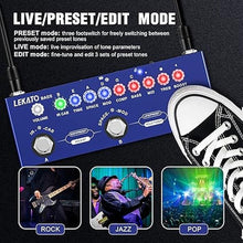 Load image into Gallery viewer, LEKATO Bass Multi Effects Pedal, Guiter Peda with IR Loading 9 AMP Models, Delay Reverb Chorus Distortion Overdrive, Multi Effects Processor for Bass, Bluetooth 5.0,Recording, Built-in Battery
