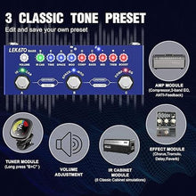 Load image into Gallery viewer, LEKATO Bass Multi Effects Pedal, Guiter Peda with IR Loading 9 AMP Models, Delay Reverb Chorus Distortion Overdrive, Multi Effects Processor for Bass, Bluetooth 5.0,Recording, Built-in Battery
