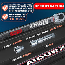 Load image into Gallery viewer, 1/2 Inch Drive Click Torque Wrench Set 20-295 Ft.-Lb. / 27.1-400.2 Nm 3 Piece
