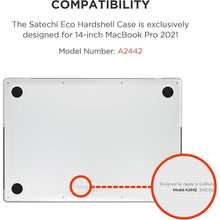 Load image into Gallery viewer, Satechi Eco Hardshell Case Compatible with MacBook Pro 14-inch Case 2021 A2485 - Lightweight and Slim – MacBook hub and Adapter-Friendly Design – (Clear)
