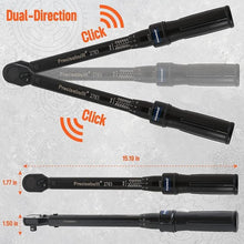 Load image into Gallery viewer, 3/8&quot; Drive 150-750 in-lb Click Tech Torque Wrench
