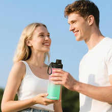 Load image into Gallery viewer, Insulated Stainless Steel Water Bottles 32oz with Spout Lids Metal Vacuum Thermal Large Water Jug Leak-proof Reusable Flask for Sports Gym and Travel,Pink-Green

