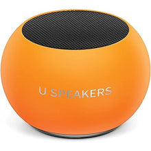 Load image into Gallery viewer, U Mini Speaker | Glow in Dark | Stylish Tiny Portable Wireless Bluetooth 5.0 | Built-in Mic &amp; Remote Shutter | Perfect Speaker for Parties, Travel! Mini Device, Rich Sound | Glow Orange
