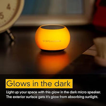 Load image into Gallery viewer, U Mini Speaker | Glow in Dark | Stylish Tiny Portable Wireless Bluetooth 5.0 | Built-in Mic &amp; Remote Shutter | Perfect Speaker for Parties, Travel! Mini Device, Rich Sound | Glow Orange
