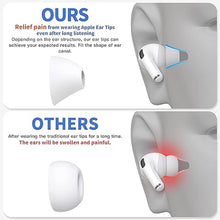 Load image into Gallery viewer, 4 Pairs Ear Tips for AirPods Pro 1 &amp; 2 [Relief Pain] [Fit in Case] Noise Cancellation Add Grip Sport Earbuds Extra Small/Small/Medium/Large (Mix Sizes)
