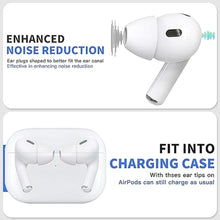 Load image into Gallery viewer, 4 Pairs Ear Tips for AirPods Pro 1 &amp; 2 [Relief Pain] [Fit in Case] Noise Cancellation Add Grip Sport Earbuds Extra Small/Small/Medium/Large (Mix Sizes)
