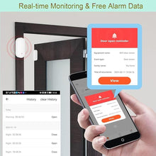 Load image into Gallery viewer, WiFi Door Window Sensor: Smart Contact Sensor with App Alerts, Door Open Detector Compatible with Alexa Google Assistant, Entry Detector Sensor for Home Security and Home Automation (2-Pack)
