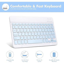 Load image into Gallery viewer, LAMA Slim Detachable Keyboard Case for iPad 10th Generation 10.9&quot; 2022 (A2696/A2757/A2777), Wireless Keyboard Case with Pencil Holder for iPad 10th Generation, Blue
