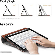 Load image into Gallery viewer, Antbox Case for iPad 10th Generation 10.9&#39;&#39; 2022 with Built-in Pencil Holder Auto Sleep/Wake Function PU Leather Smart Cover for iPad 10th Generation(10.9&#39;&#39;) (Brown)
