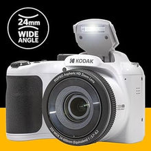 Load image into Gallery viewer, KODAK PIXPRO AZ255-WH 16MP Digital Camera 25X Optical Zoom 24mm Wide Angle Lens Optical Image Stabilization 1080P Full HD Video 3&quot; LCD Vlogging Camera (White)
