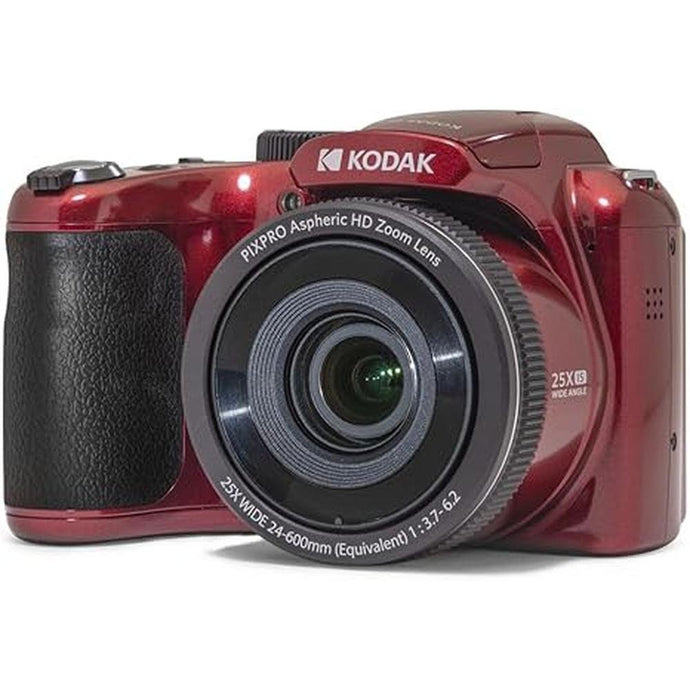 KODAK PIXPRO AZ255-RD 16MP Digital Camera 25X Optical Zoom 24mm Wide Angle Lens Optical Image Stabilization 1080P Full HD Video 3