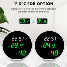 Load image into Gallery viewer, WiFi Thermometer Hygrometer: Digital Indoor Temperature Humidity Sensor with LED Backlit Display, App Notification Alert, Free Data Storage Export, Smart Temperature Monitor Compatible with Alexa

