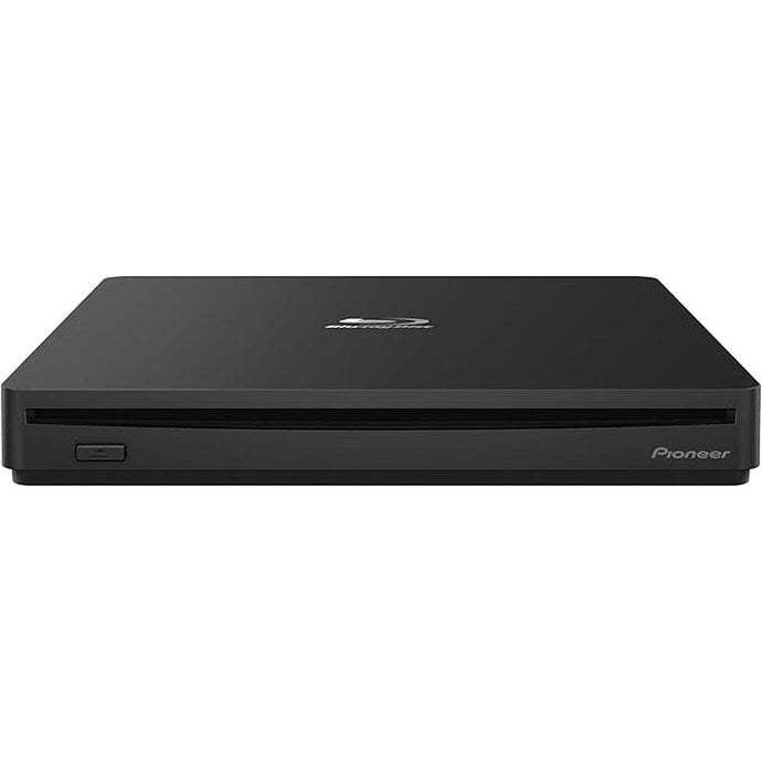 Pioneer External Blu-ray Drive BDR-XS07UHD@6X Slot Loading Portable with a Matte-Black Body USB 3.2 Gen1(3.0) BD/DVD/CD Writer. Firmware 2023 (Version: 1.03 and up). Cyberlink Software Included
