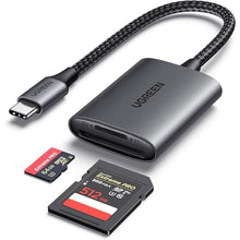 Load image into Gallery viewer, UGREEN USB C SD 4.0 Card Reader, UHS-II Micro SD Card Reader Memory Card Reader Fast for SD Micro SD SDXC SDHC UHS-II &amp; UHS-I Cards for iPhone 16/15 Pro Max MacBook Laptop Tablet Smartphone Android
