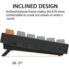 Load image into Gallery viewer, Keychron K10 Full Size Layout 104-Key Wireless Mechanical Keyboard, Hot-Swappable RGB Backlight with Gateron G Pro Brown Switch Aluminum Bluetooth/Wired Gaming Keyboard for Mac Windows

