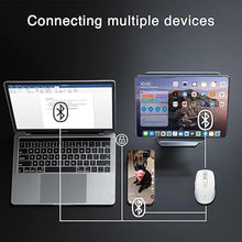 Load image into Gallery viewer, TMICE Wireless Bluetooth Mouse, Dual-Mode, 500mAh Battery, 5 DPI Adjustment, 10M Working Distance, White
