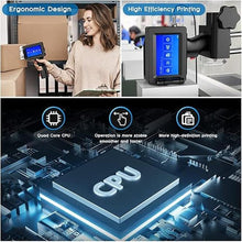 Load image into Gallery viewer, Handheld Inkjet Printer JS12H1, Handheld Inkjet Printer Gun with Quick-Drying Ink Cartridge Date Printing Machine for Text/QR Code/Barcode/Batch Number/Label Handheld Printer for Any Surface
