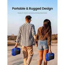 Load image into Gallery viewer, Houl Zallee IPX7 Waterproof Bluetooth Speaker, 40W (60W Peak) Portable Wireless Speakers, 32H Playtime, Stereo Loud Sound, Deep Bass, Bluetooth 5.0, Built-in Mic for Camping, Party, Gifts, Beach-Blue
