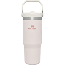 Load image into Gallery viewer, Stanley IceFlow Stainless Steel Tumbler with Straw - Vacuum Insulated Water Bottle for Home, Office or Car Reusable Cup with Straw Leak Resistant Flip Cold for 12 Hrs or Iced for 2 Days (Rose Quartz)
