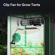 Load image into Gallery viewer, VIVOSUN AeroWave E6 Grow Tent Fan 6”, EC Motor, Smart Wifi Control, US Patented Auto Oscillating Clip fan, Weatherproof IP-54, Strong Airflow but Quiet for Hydroponic Ventilation Circulation, 1-Pack
