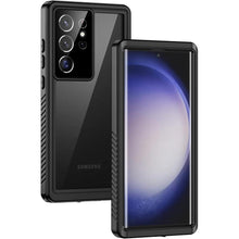 Load image into Gallery viewer, Lanhiem for Samsung Galaxy S23 Ultra Case, IP68 Waterproof Dustproof, Built-in Screen Protector, Rugged Full Body Shockproof Protective Cover for Galaxy S23 Ultra 5G 6.8 Inch, Black/Clear
