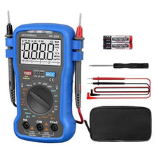 Load image into Gallery viewer, Digital Multimeter Electrical Tester, 4000 Counts TRMS Voltmeter AC DC Volt Current Ohm Meter with Continuity Buzzer, 250g(9oz) Handheld Multi Tester
