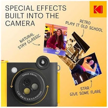 Load image into Gallery viewer, KODAK Smile+ 2-in-1 Digital Instant Print Camera &amp; Wireless Bluetooth Photo Printer - 10MP, Special-Effect Rotating Lens, Zink 2x3” Sticky-Back Photos, Print via Fun App from Smart Devices - Black
