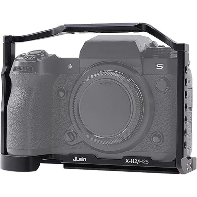 Foto4easy Aluminum Alloy X-H2 X-H2S Cage for Fujifilm X-H2&X-H2S Mirrorless Digital Camera Body,Camera Rig with NATO Rails, Quick Release Plate for Arca