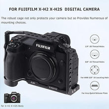 Load image into Gallery viewer, Foto4easy Aluminum Alloy X-H2 X-H2S Cage for Fujifilm X-H2&amp;X-H2S Mirrorless Digital Camera Body,Camera Rig with NATO Rails, Quick Release Plate for Arca
