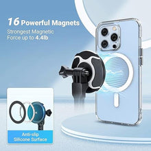 Load image into Gallery viewer, JJC Strong Magnetic Phone Desk Stand Compatible with MagSafe for iPhone 16, 15, 14, 13, 12 Pro Max Plus, MagSafe Case &amp; All Smartphones, Height &amp; Angle Adjustable iPhone Stand with Remote Control
