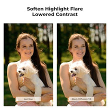 Load image into Gallery viewer, K&amp;F Concept 49mm Black Diffusion 1/8 Filter, Mist Dreamy Cinematic Effect Filter for Video/Vlog/Portrait Photography K-Series
