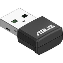 Load image into Gallery viewer, ASUS AX1800 Dual Band WiFi 6 USB Adapter, WiFi 6, 802.11ax, WPA3 Network Security, 5GHz frequency band, Compact size (USB-AX55 Nano)
